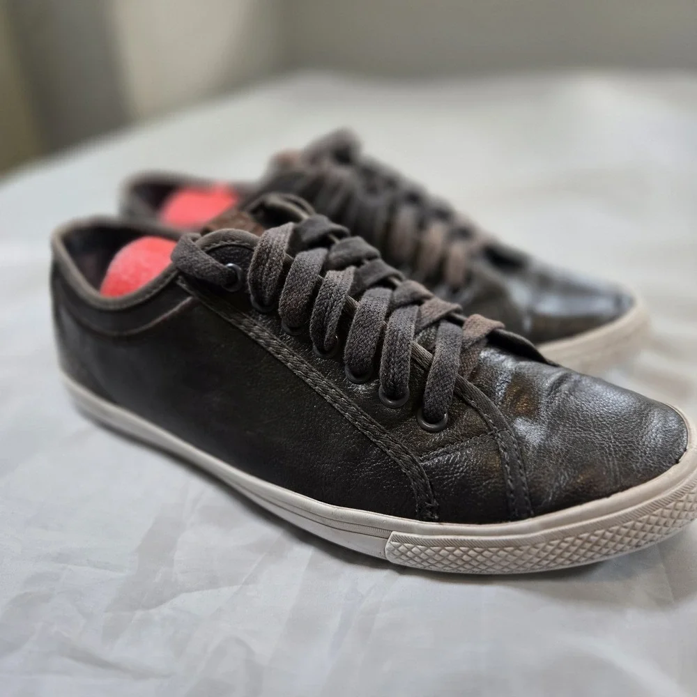Ben Sherman Sneakers Mens 9 Gray Lace Up Rubber Outsole Canvas Low Top Casual